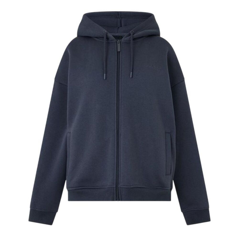 USA Womens/Ladies Oversized Full Zip Hoodie / Charcoal
